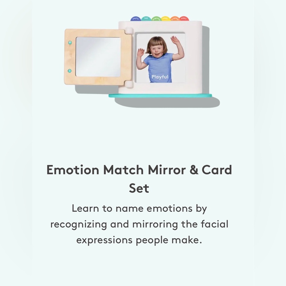 Lovevery Emotion Match Mirror & Card Set